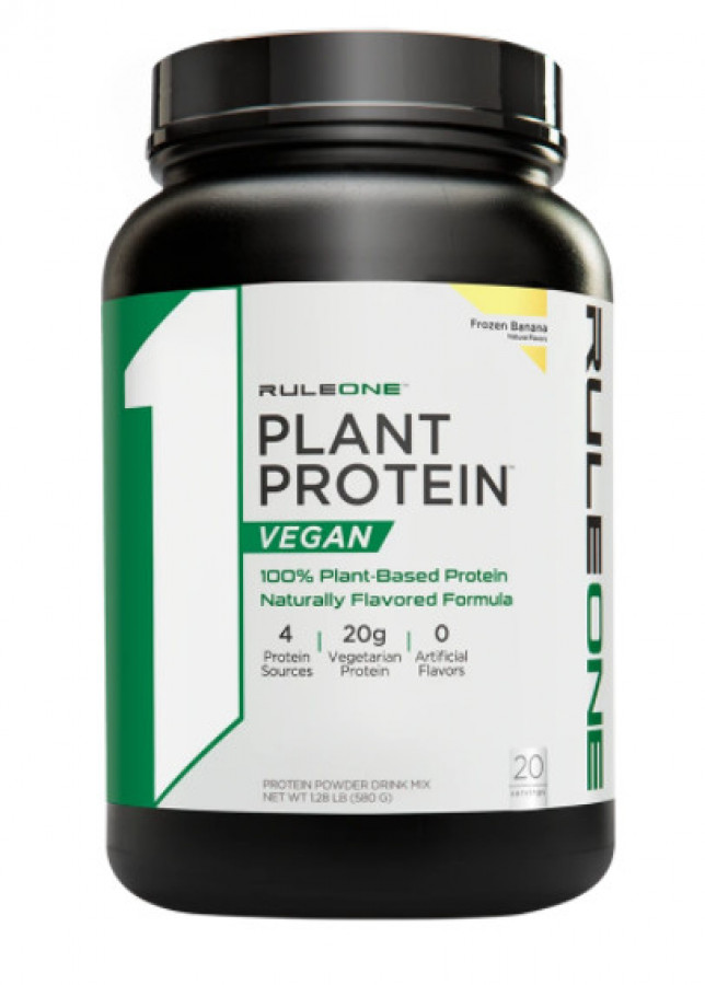 Комплексный растительный протеин "Plant Protein Vegan" R1 (Rule One), ассорти вкусов, 610 г