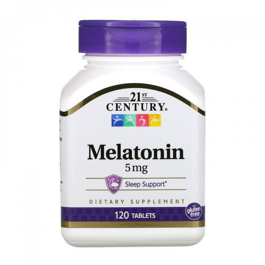 Мелатонин "Melatonin" 21st Century, 5 мг, 120 таблеток