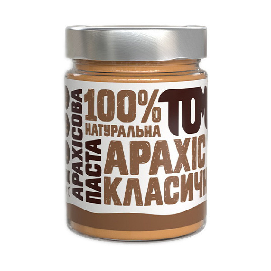 Арахисовая паста классическая, TOM peanut butter, 300 г
