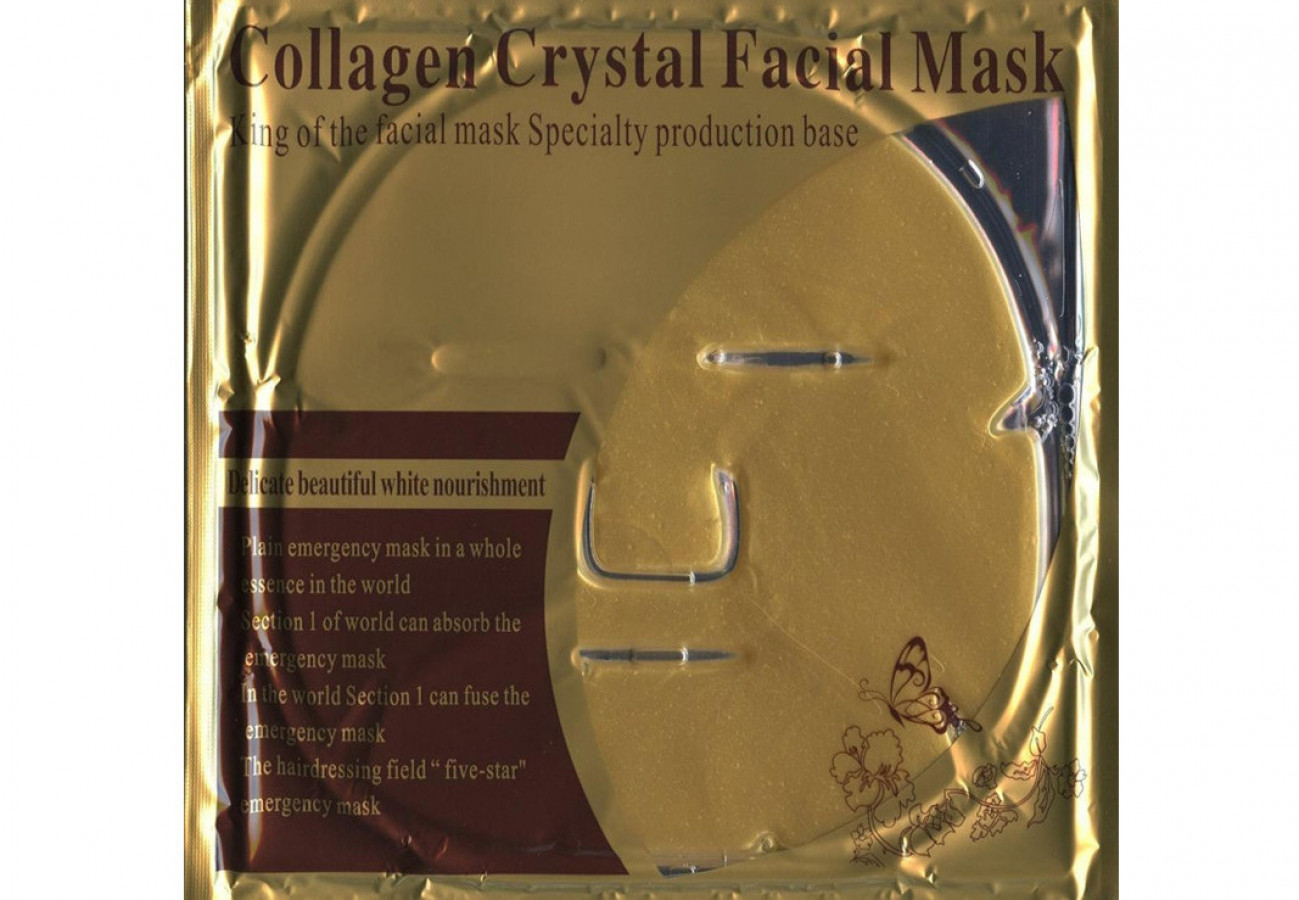 Маска-патч для лица Crystal Facial Mask, Collagen, коллагеновая, 1 шт