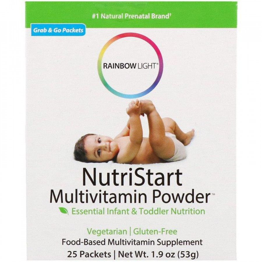 Мультивитаминный порошок для детей "Nutri Stars Multivitamin Powder" Rainbow light, 25 пакетов