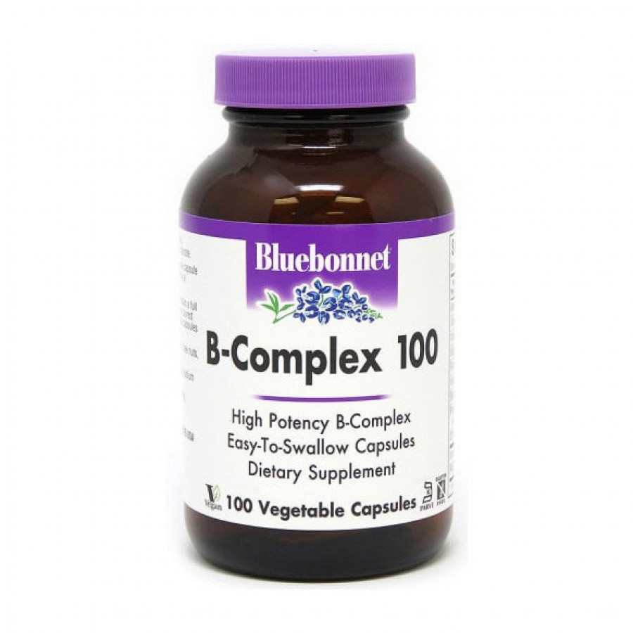Комплекс витаминов группы B "B-Complex 100" Bluebonnet Nutrition, 100 капсул