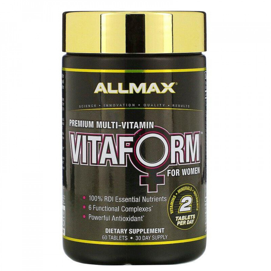 Витамины и минералы премиум-класса для женщин "VitaForm for Women" AllMax Nutrition, 60 таблеток