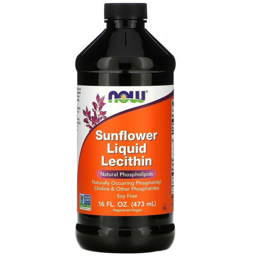 Подсолнечный лецитин "Sunflower Liquid Lecithin" Now Foods, 473 мл