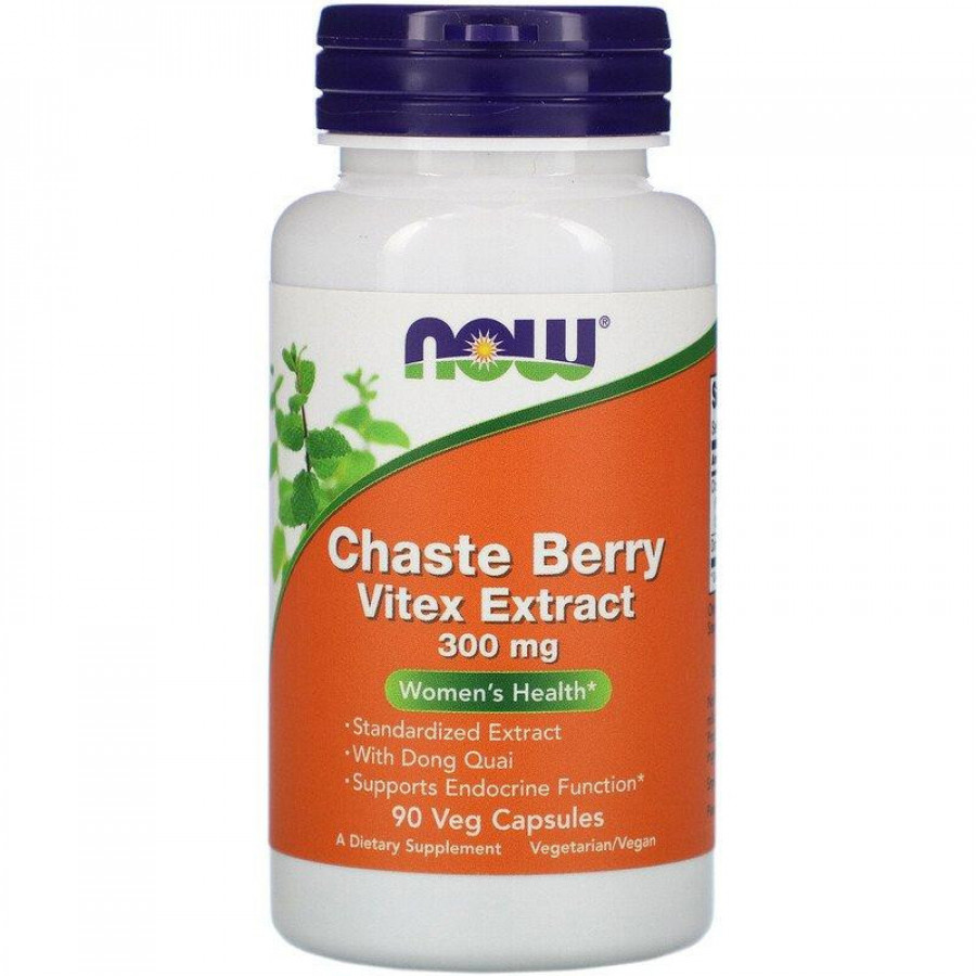 Экстракт витекса "Chaste Berry Vitex Extract" 300 мг, Now Foods, 90 капсул