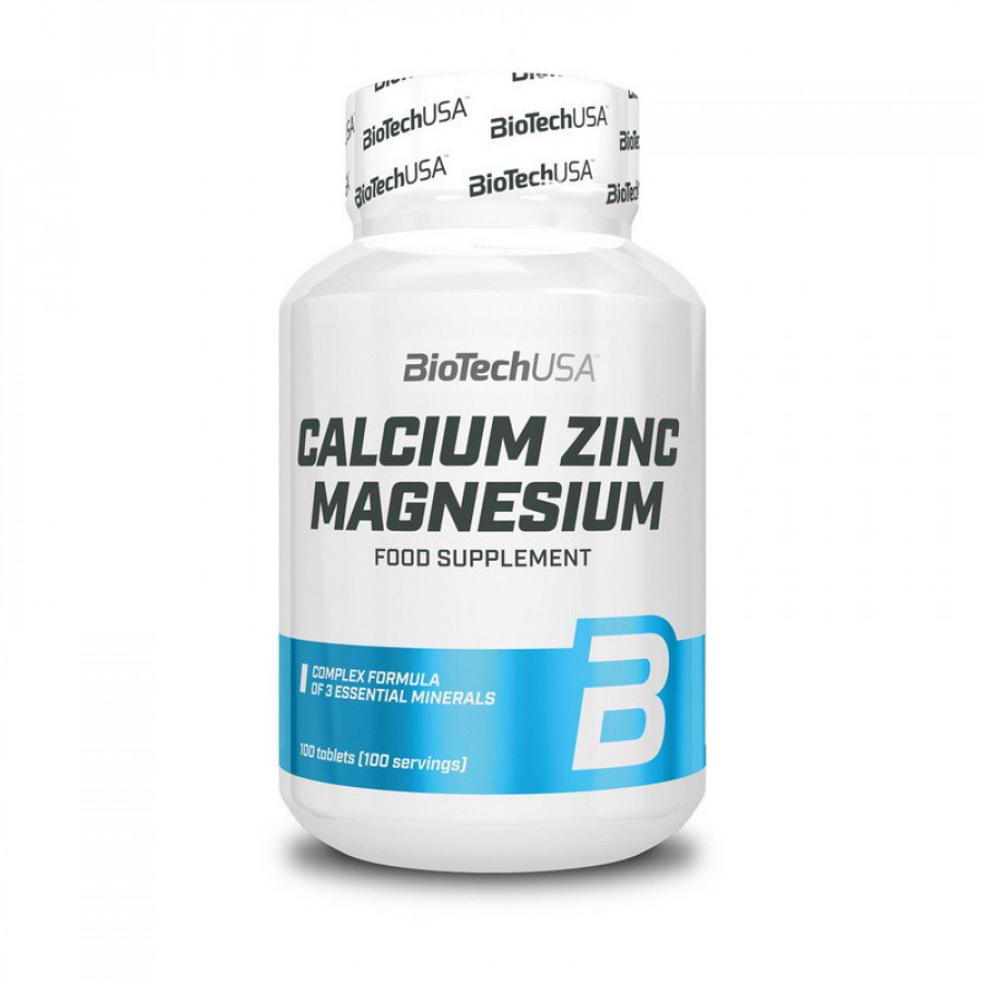 Кальций, магний, цинк "Calcium Zinc Magnesium" BioTech, 100 таблеток