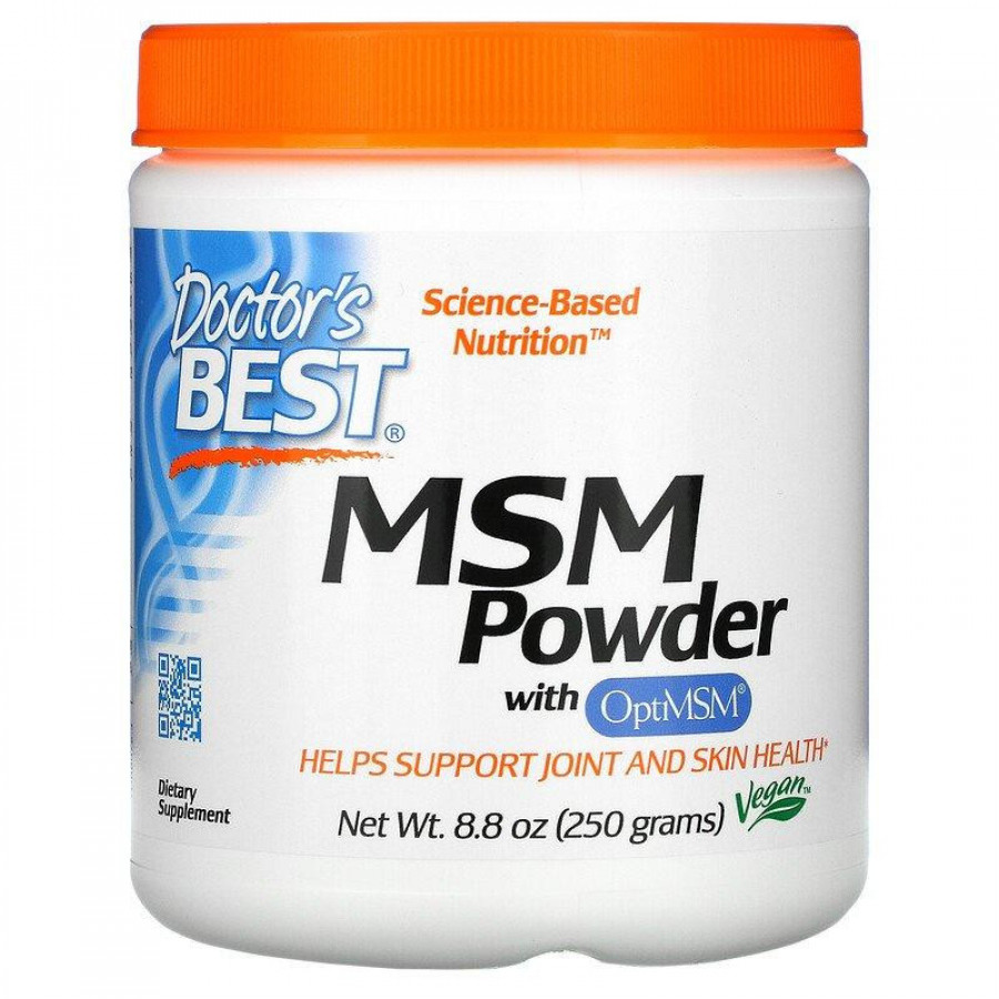МСМ с OptiMSM "MSM Powder" Doctor's Best, 250 г