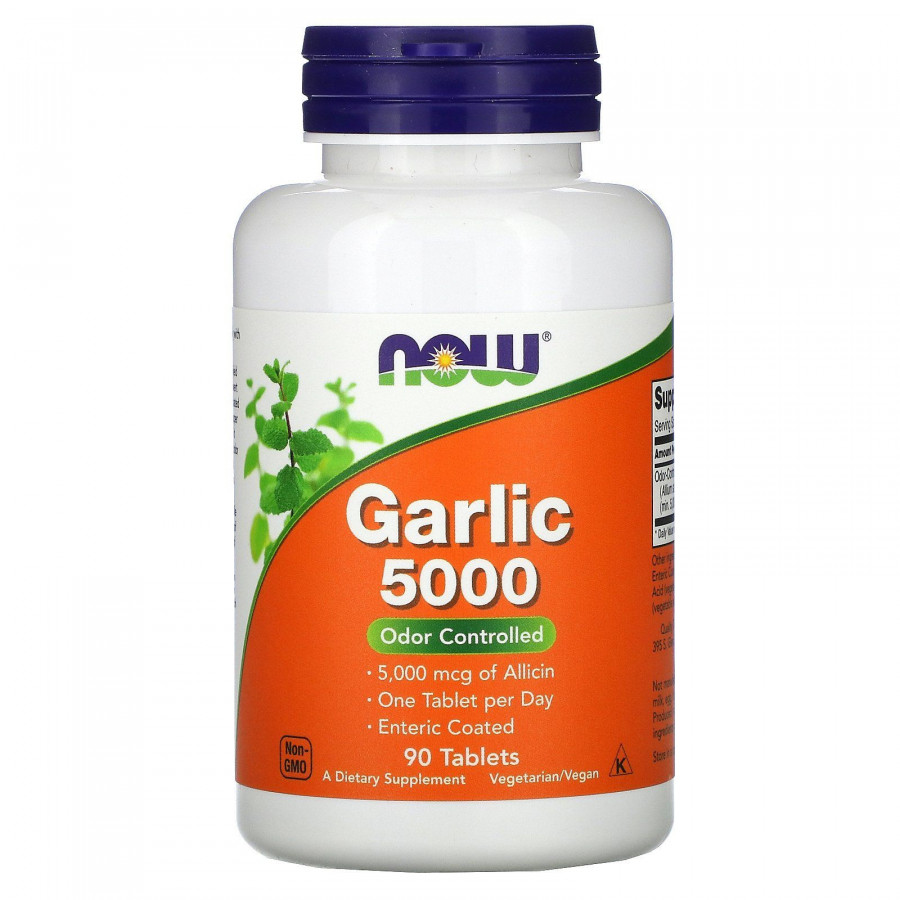 Чеснок 5000 Now Foods (Garlic) 5000 мкг 90 таблеток
