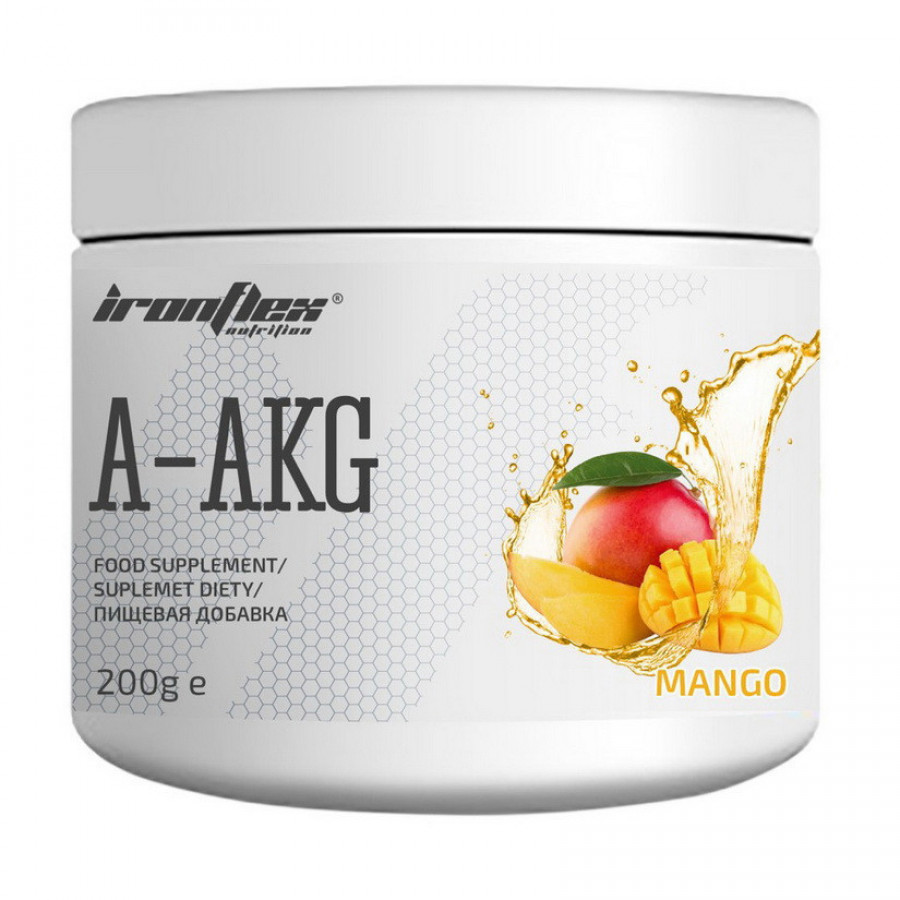 Аминокислоты для спортсменов A-AKG, IronFlex, 200 г
