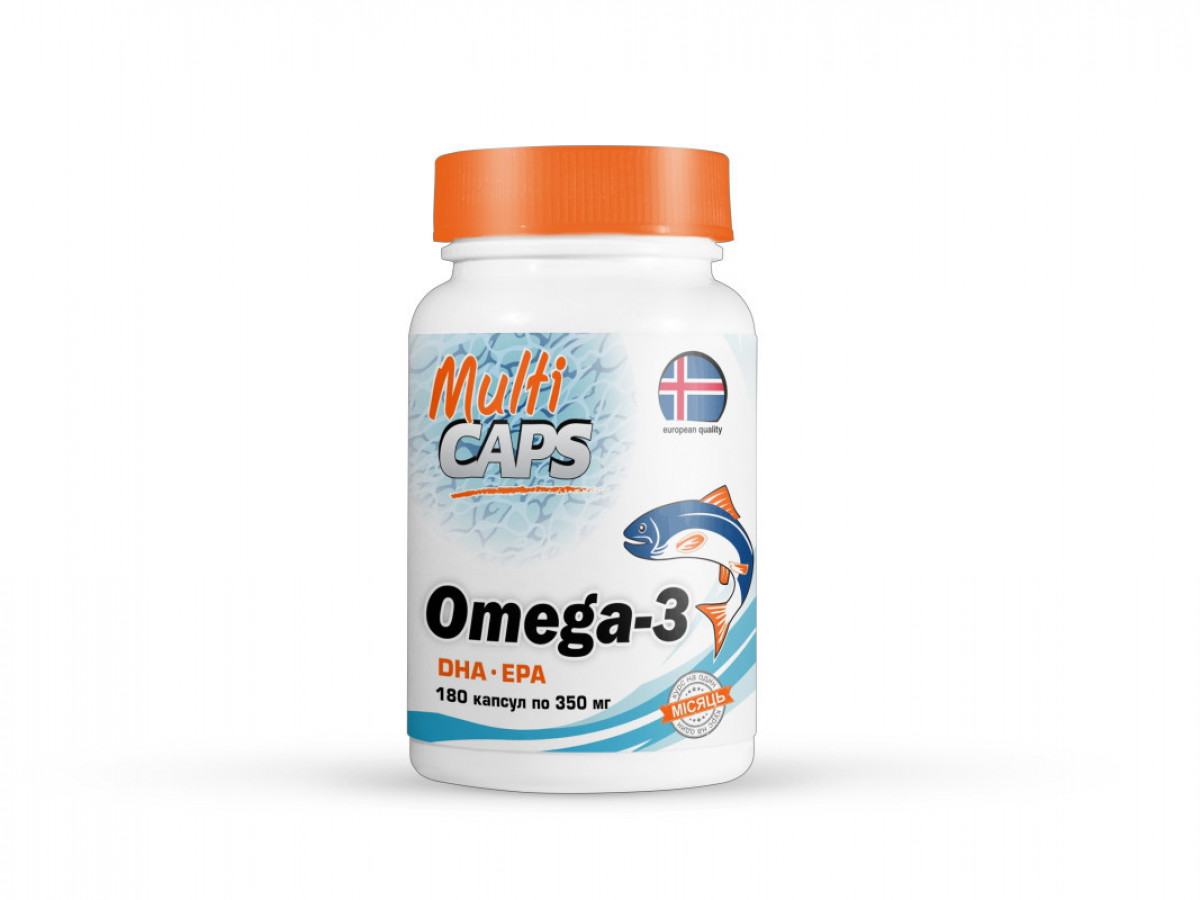 Омега-3, Multicaps, 350 мг, 180 капсул