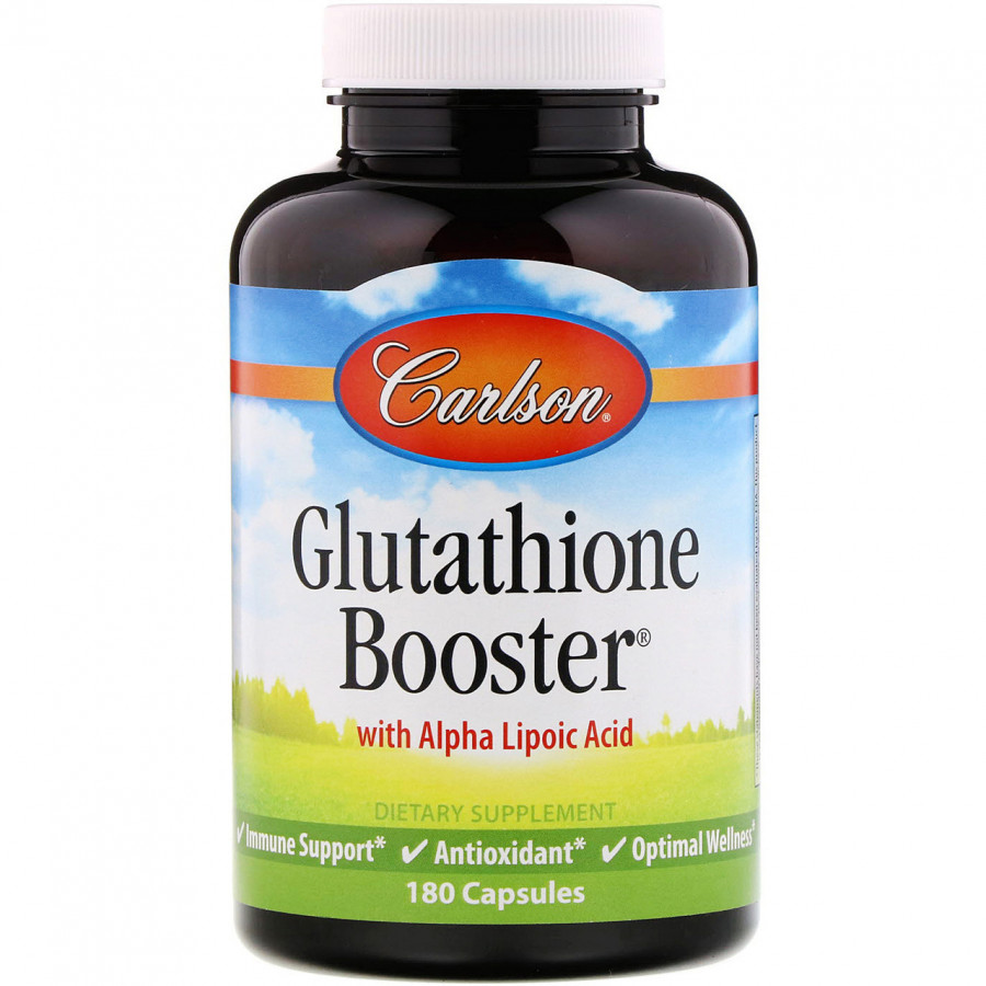 Глутатион с альфа-липоевой кислотой "Glutathione Booster with Alpha Lipoic Acid" Carlson Labs, 180 капсул