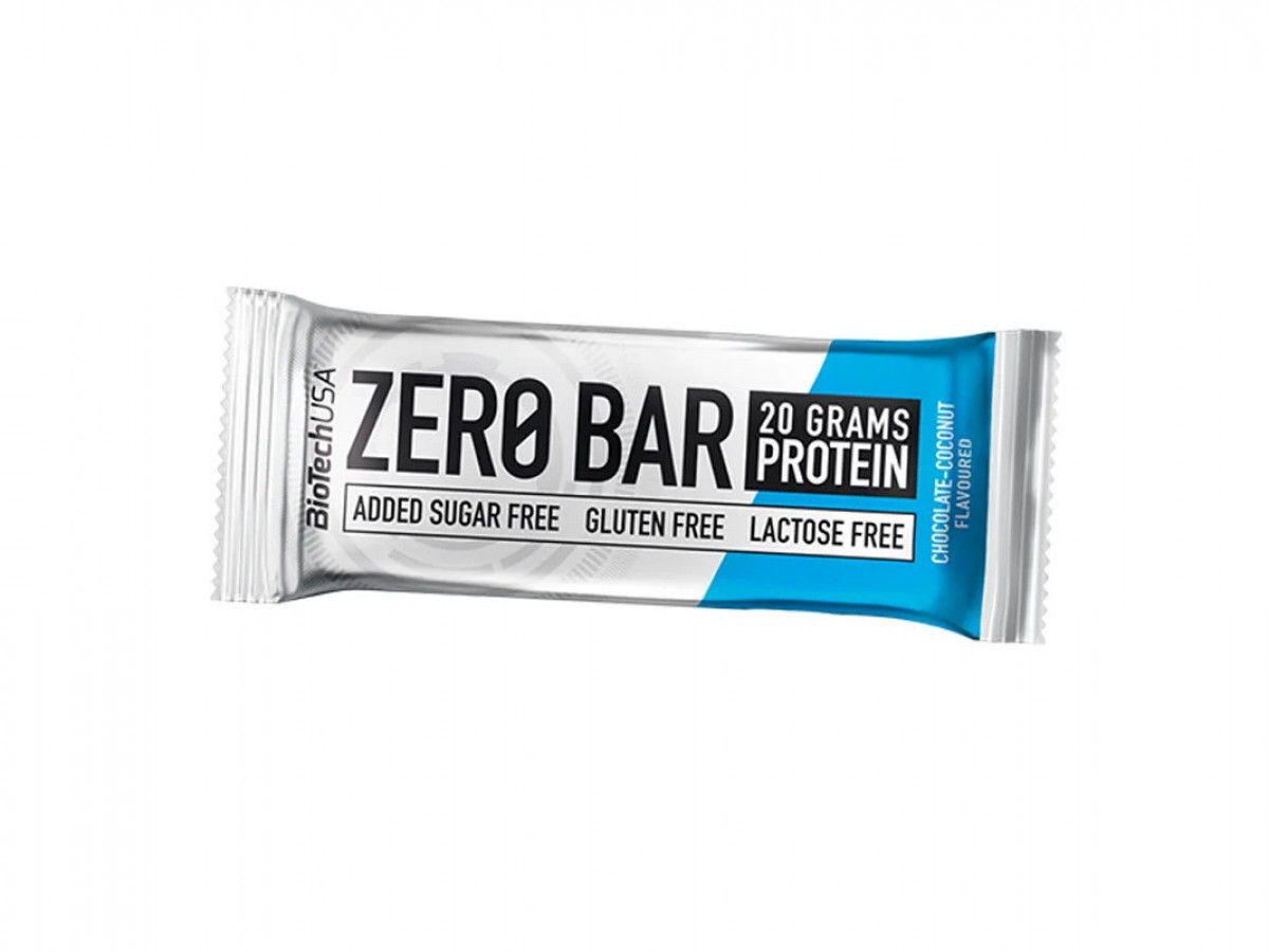 Протеиновый батончик Zero bar, Biotech, шоколад-кокос, 50 г