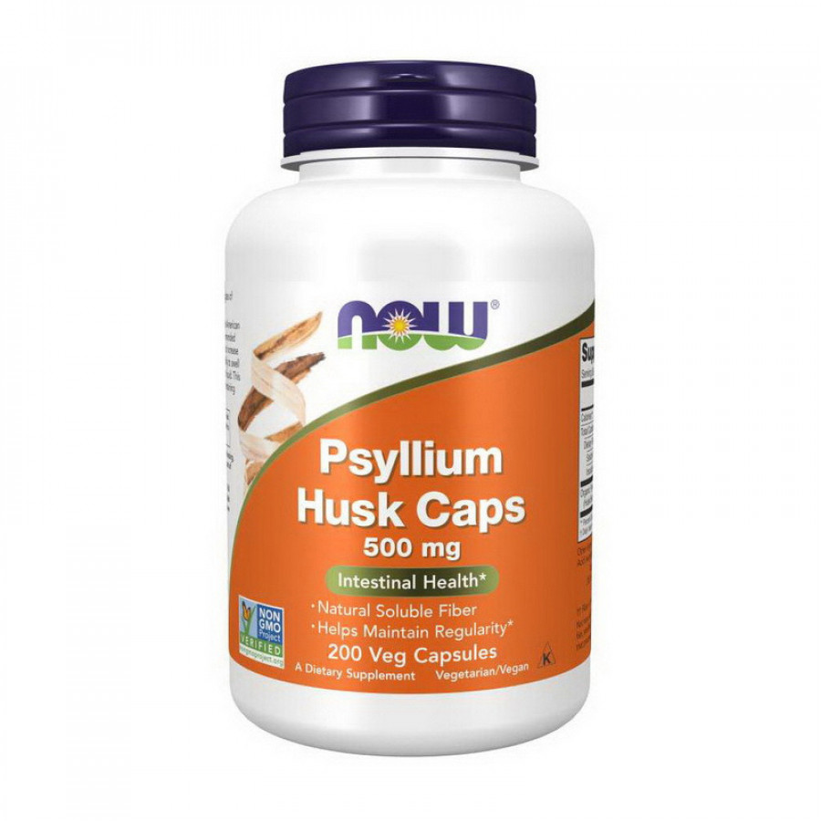 Псиллиум "Psyllium Huck Caps" Now Foods, 500 мг, 200 капсул