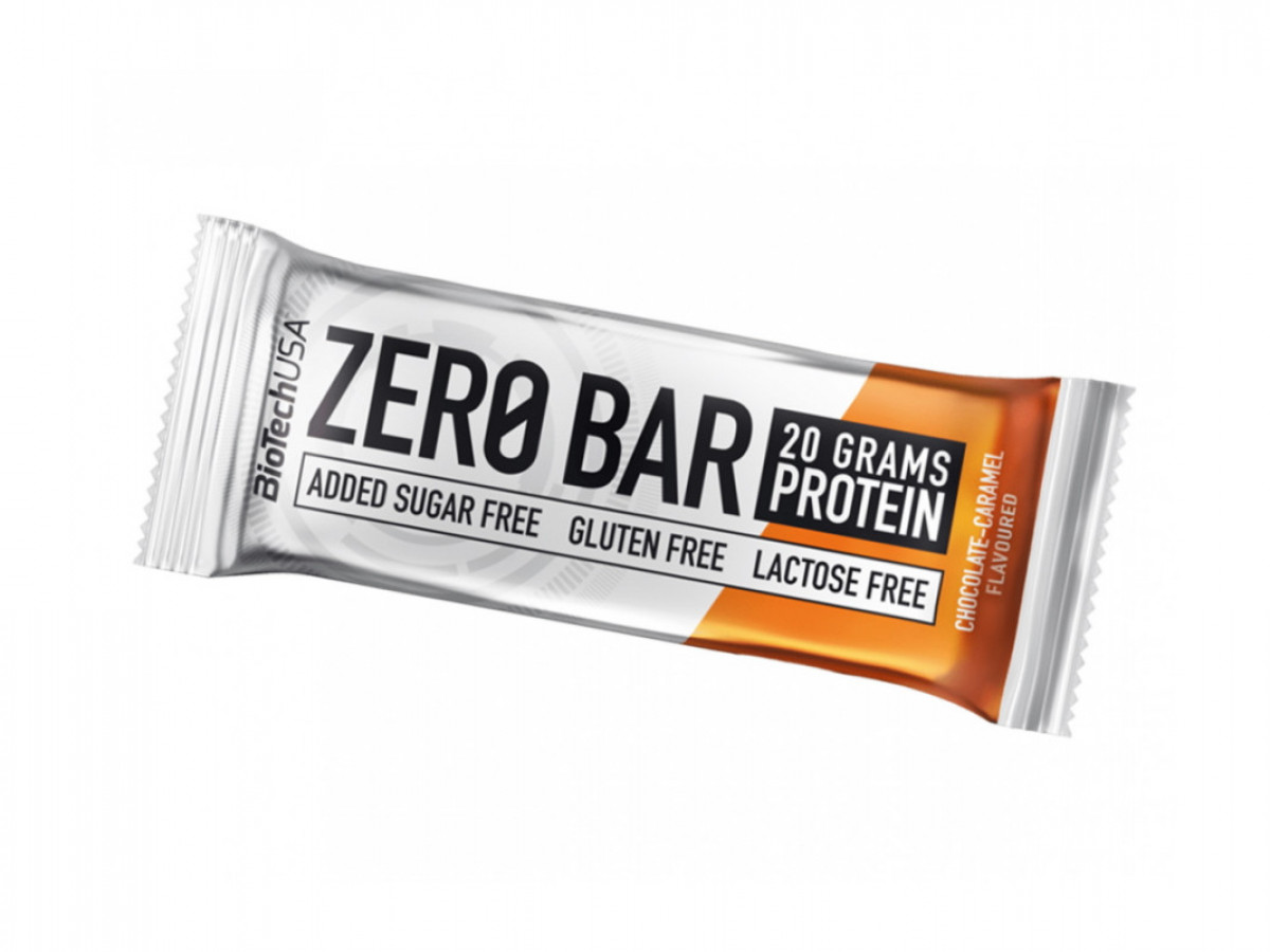 Протеиновый батончик Zero bar, Biotech, шоколад-карамель, 50 г