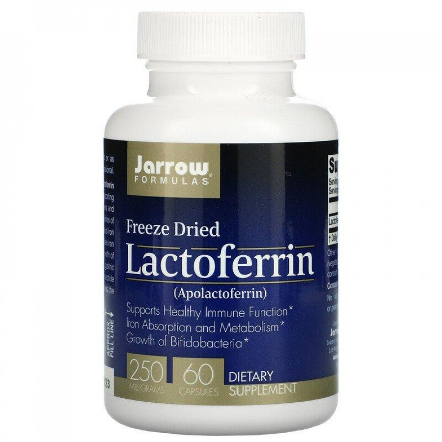 Лактоферрин "Lactoferrin freeze dried" Jarrow Formulas, 250 мг, 60 капсул