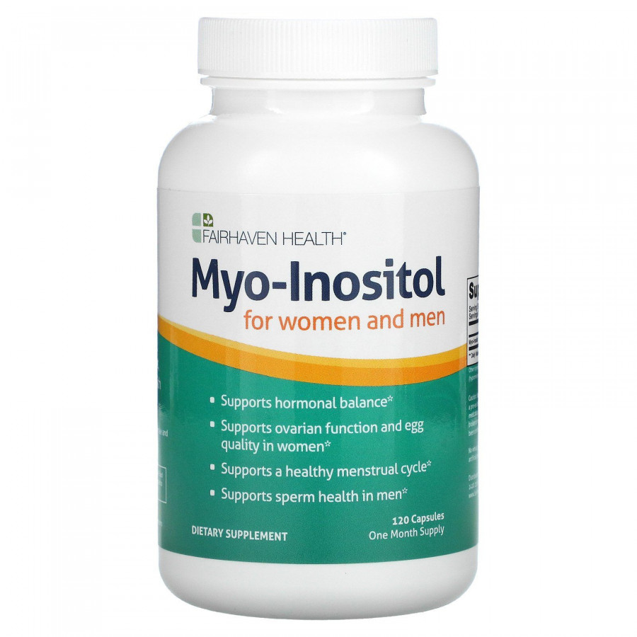 Инозитол для женщин и мужчин Fairhaven Health (Myo-Inositol for PCOS) 120 капсул