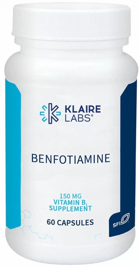 Бенфотиамин Klaire Labs (Benfotiamine) 60 вегетарианских капсул