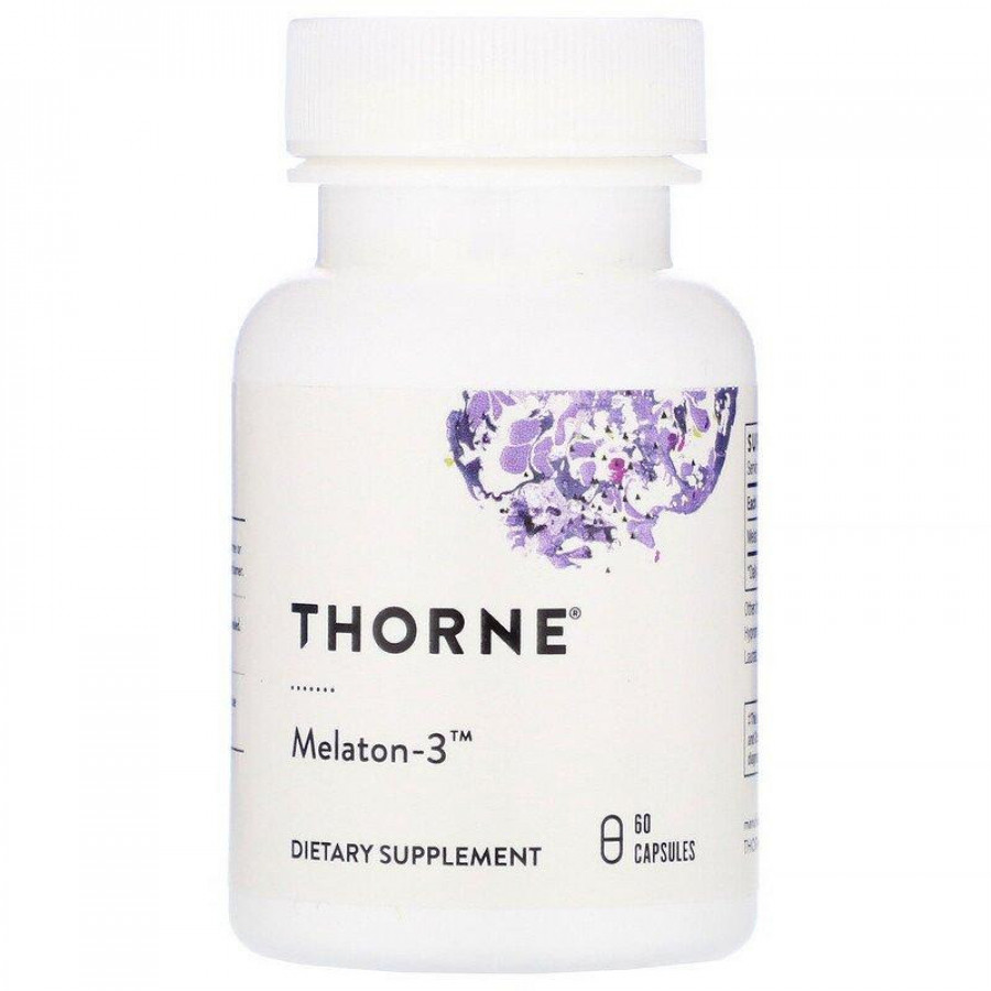 Мелатонин "Melaton-3" Thorne Research, 3 мг, 60 капсул