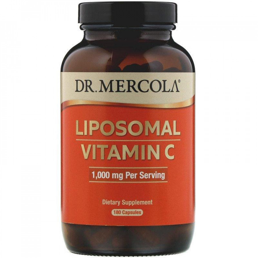 Липосомальный витамин С "Liposomal Vitamin C" Dr. Mercola, 1000 мг, 180 капсул