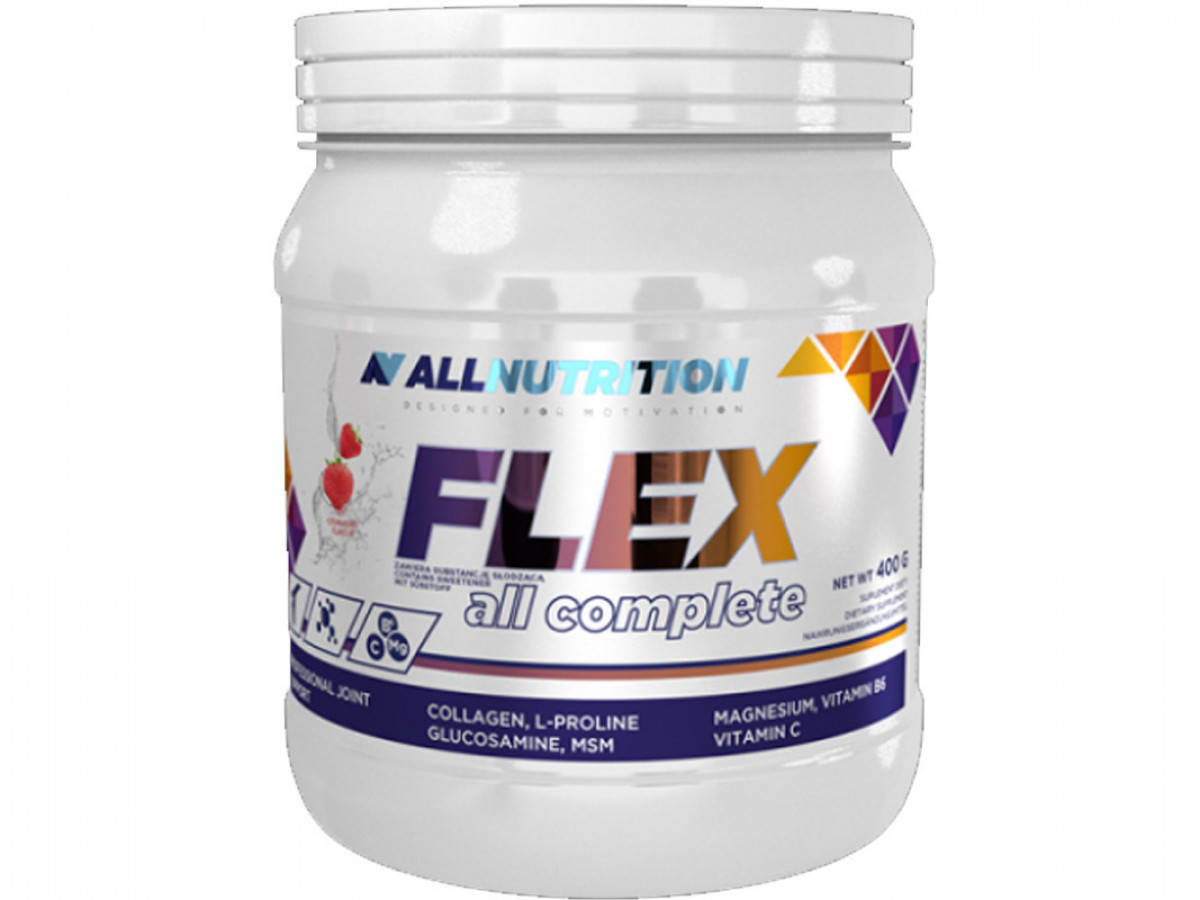 Уценка: Комплекс для суставов Flex All Complete, All Nutrition, клубника, 400 г (срок до 12/2020)