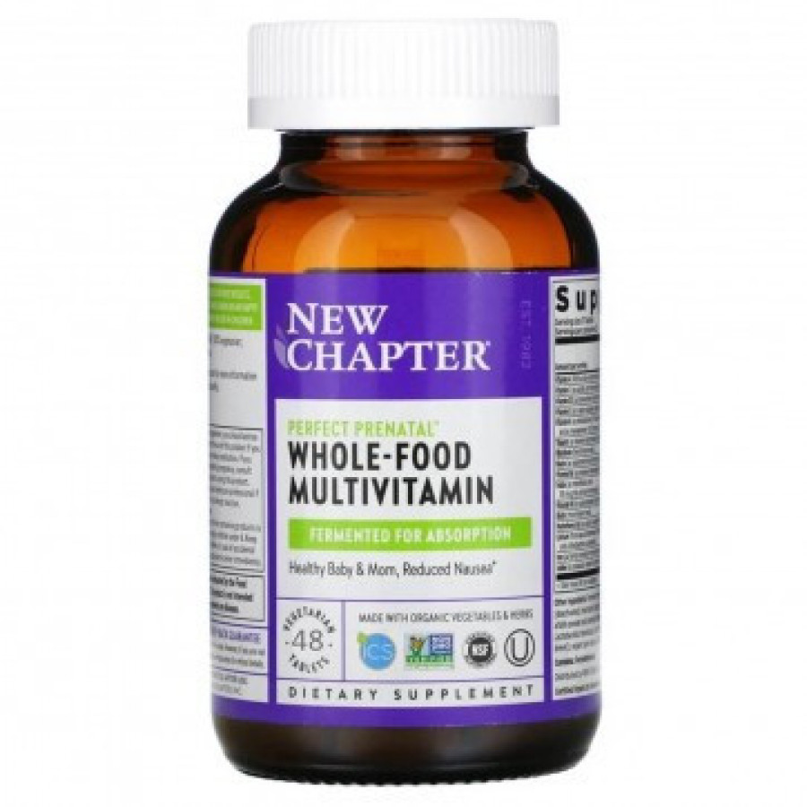 Пренатальные витамины "Perfect Prenatal Multivitamin" New Chapter, 48 таблеток