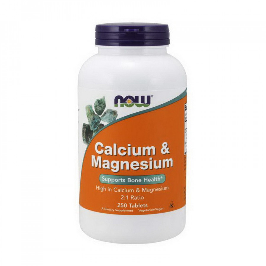 Кальций и магний "Magnesium & Calcium" Now Foods, 250 таблеток