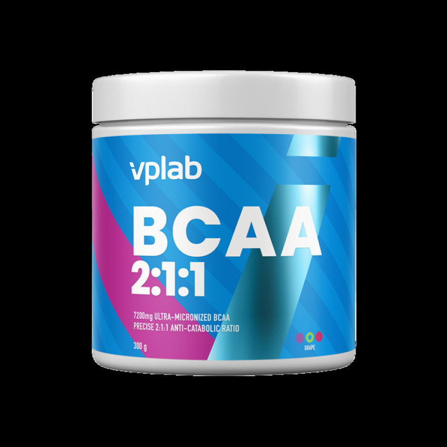 Аминокислоты ВСАА "BCAA 2:1:1" VP Lab, без вкуса, 300 г