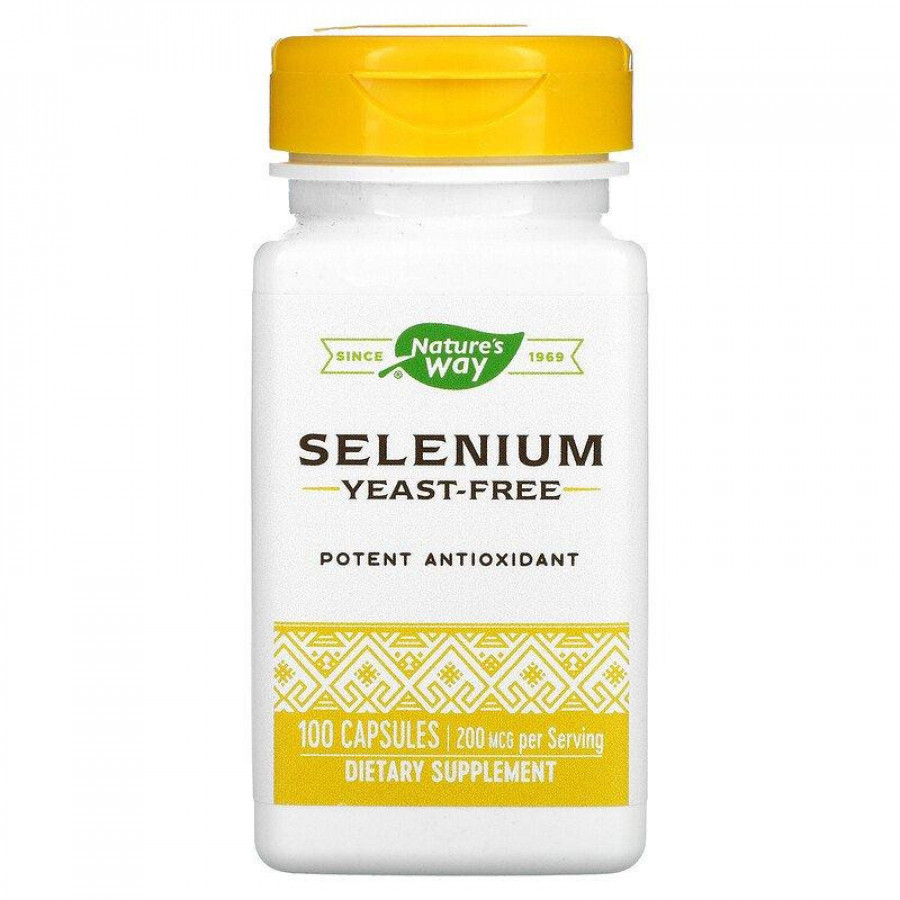 Селен "Selenium" Nature's Way, 200 мг, 100 капсул