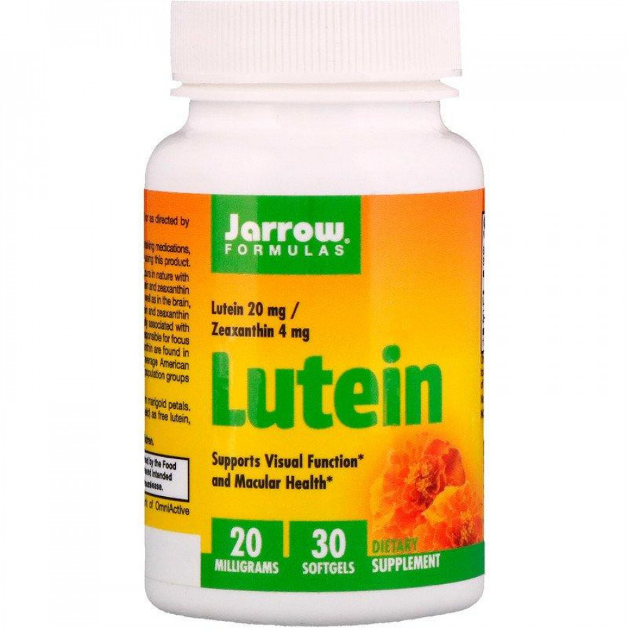 Лютеин, 20 мг, Jarrow Formulas, 30 капсул