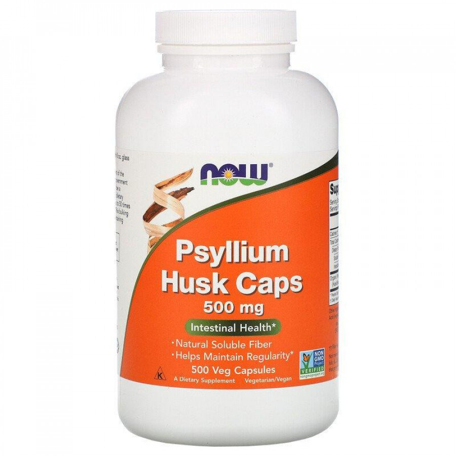 Псиллиум "Psyllium Huck Caps" Now Foods, 500 мг, 500 капсул