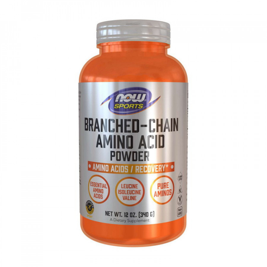 Аминокислоты с разветвленной цепью "Branched Chain Amino Acids" Now Foods, Sports, 340 г