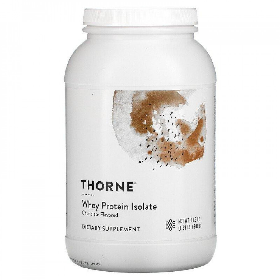 Изолят сывороточного протеина "Whey Protein Isolate" Thorne Research, ассортимент вкусов, 906 г