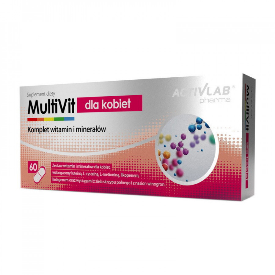 Мультивитамины и минералы для женщин "MultiVit dla Kobiet" Activlab, 60 таблеток