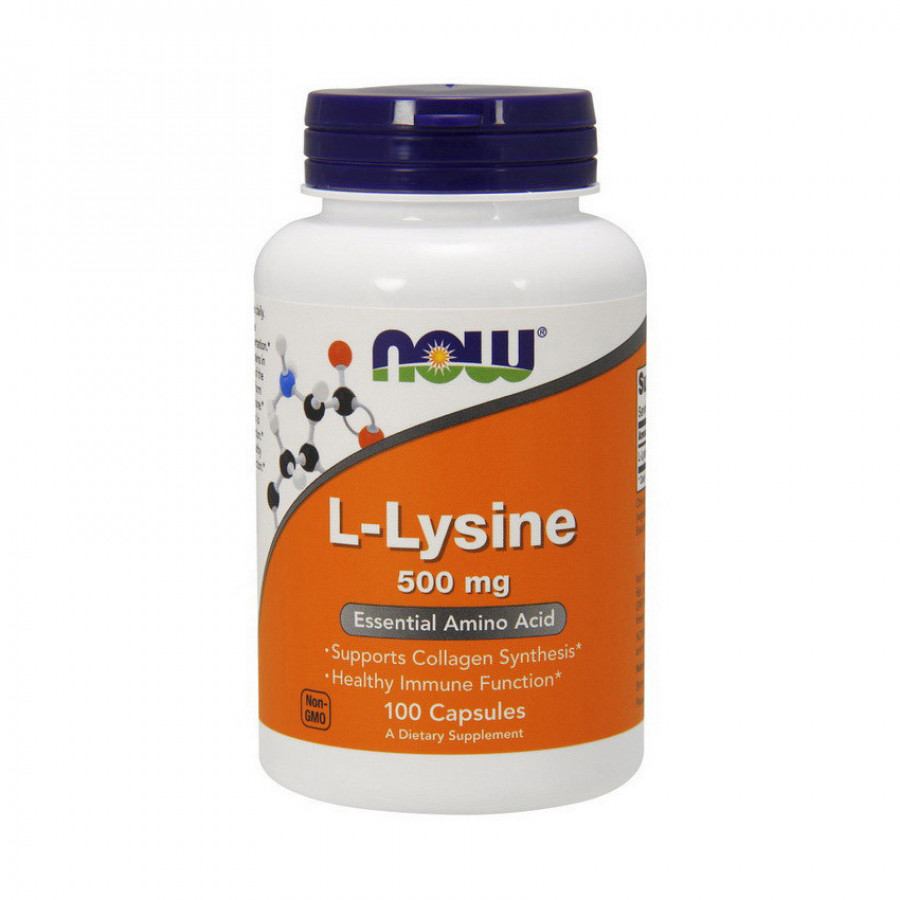 L-лизин "L-Lysine" Now Foods, 500 мг, 100 капсул