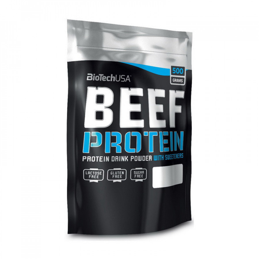 Безлактозный гидролизат говяжьего протеина "BEEF Protein" BioTech, ваниль-корица, 500 г