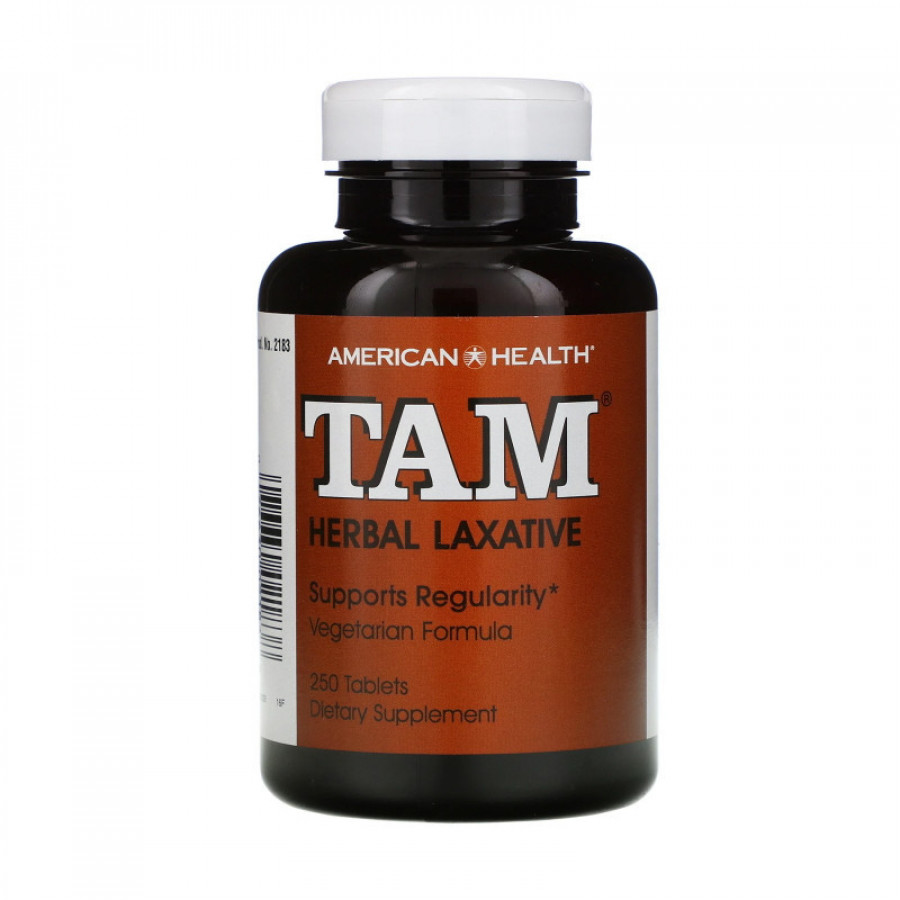 Растительное слабительное TAM, American Health, 250 таблеток