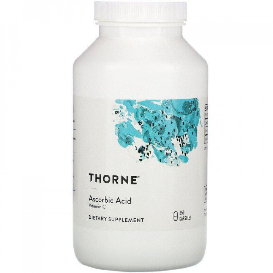 Аскорбиновая кислота "Ascorbic Acid Vitamin C" Thorne Research, 1000 мг, 250 капсул