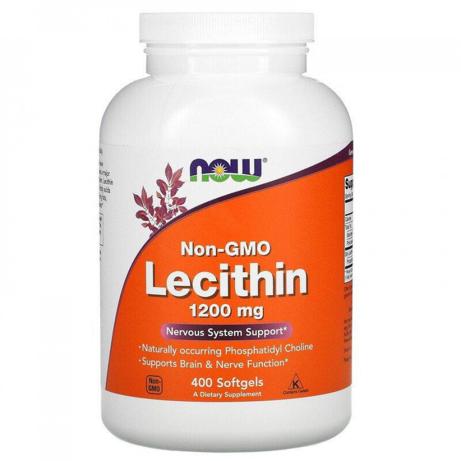 Лецитин соевый, 1200 мг, Now Foods, 400 капсул