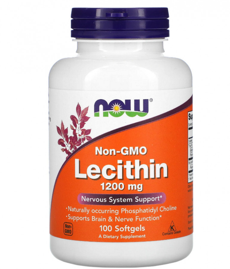 Подсолнечный лецитин "Sunflower Lecithin" 1200 мг, Now Foods, 100 капсул