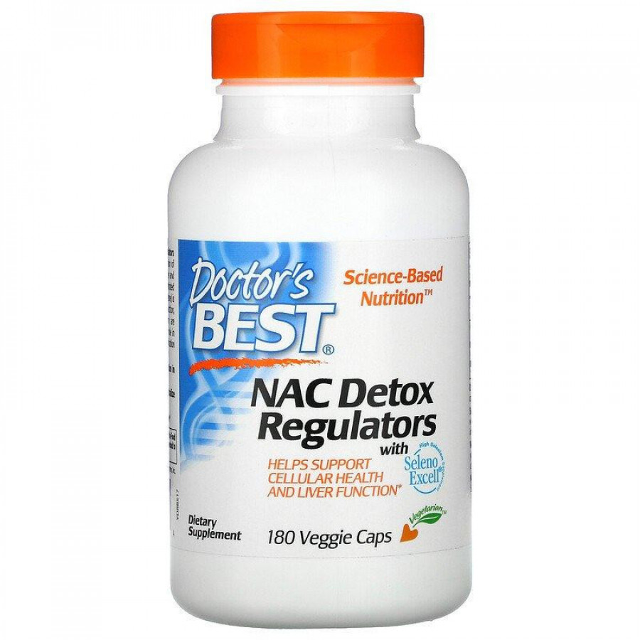 N-ацетилцистеин, регулятор детоксикации "NAC Detox Regulators" Doctor's Best, 180 капсул