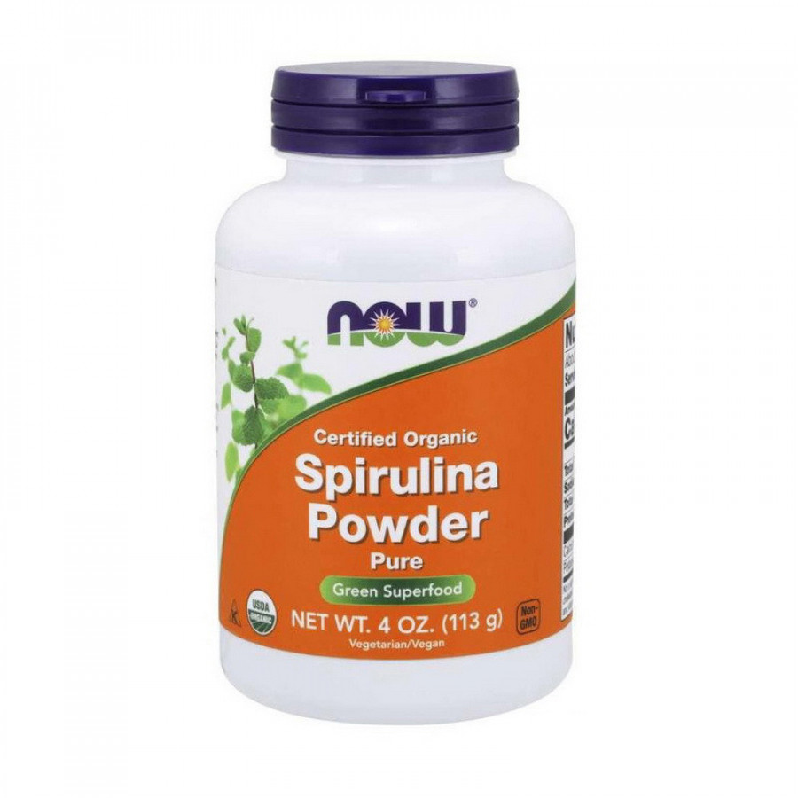 Органическая спирулина "Spirulina Powder certified organic" Now Foods, 113 г