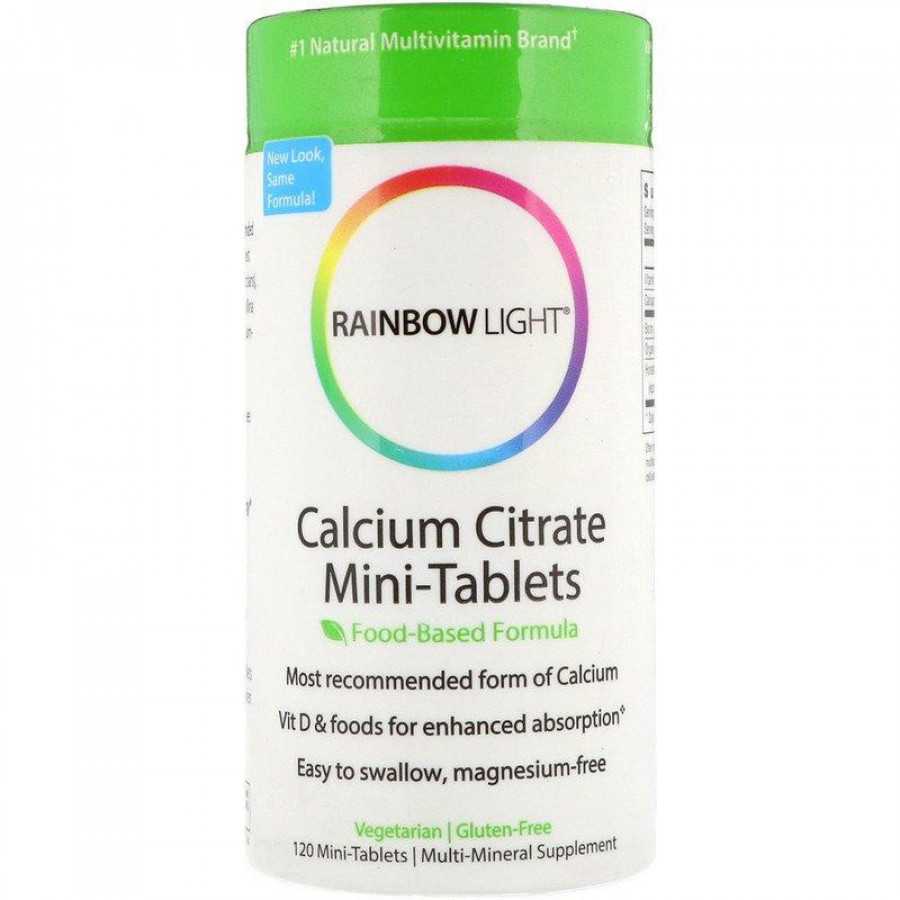Цитрат кальция "Calcium Citrate Mini-Tablets" Rainbow Light, 120 мини-таблеток