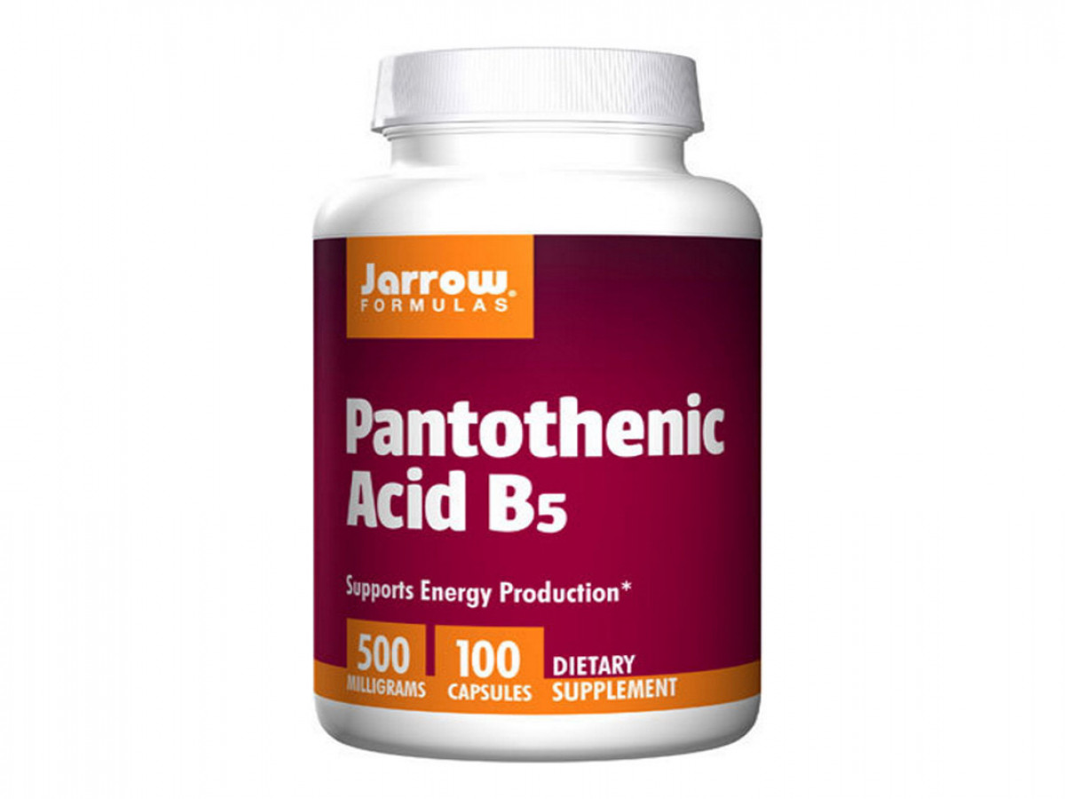 Пантотеновая кислота Pantothenic Acid B5, Jarrow Formulas, витамин В-5, 100 капсул