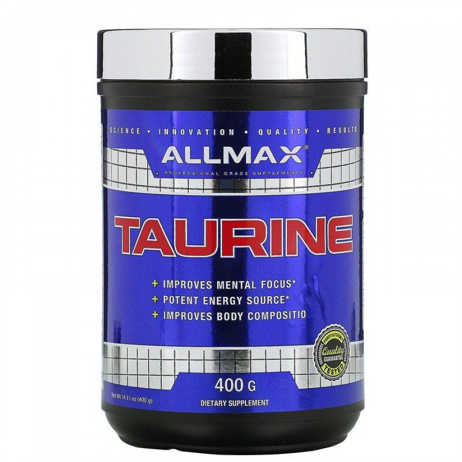 Таурин "Taurine" AllMax Nutrition, натуральный вкус, 400 г