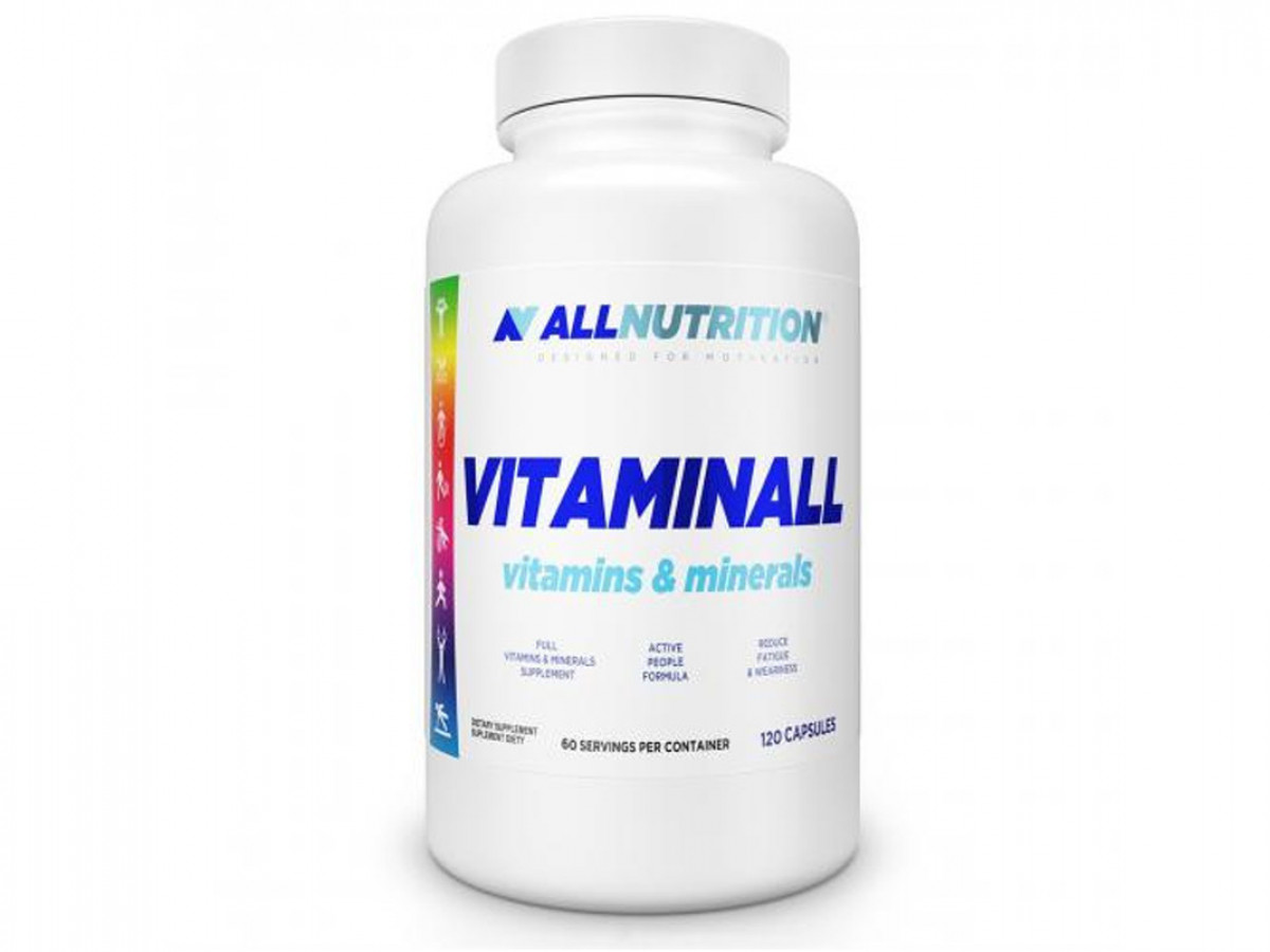Витамины и минералы VitaminALL Vitamins and Minerals,  All Nutrition, 120 капсул