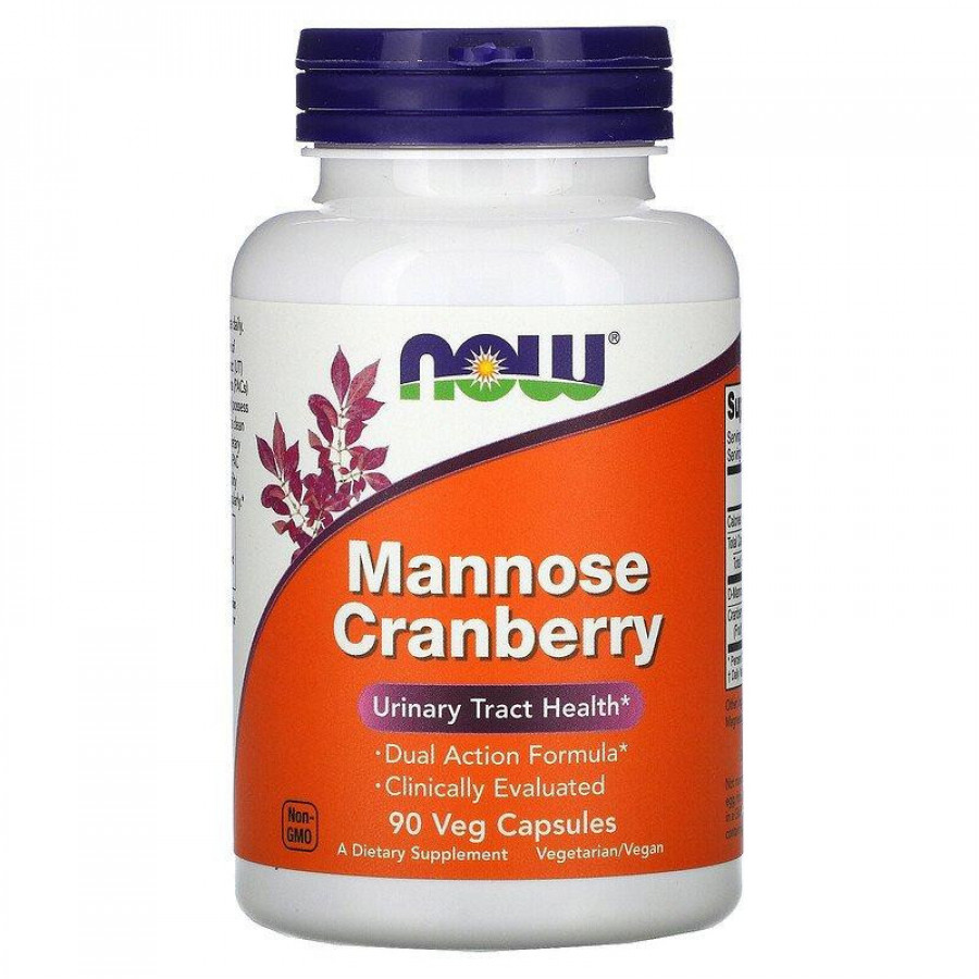 Клюква и манноза "Mannose Cranberry" Now Foods, 90 капсул