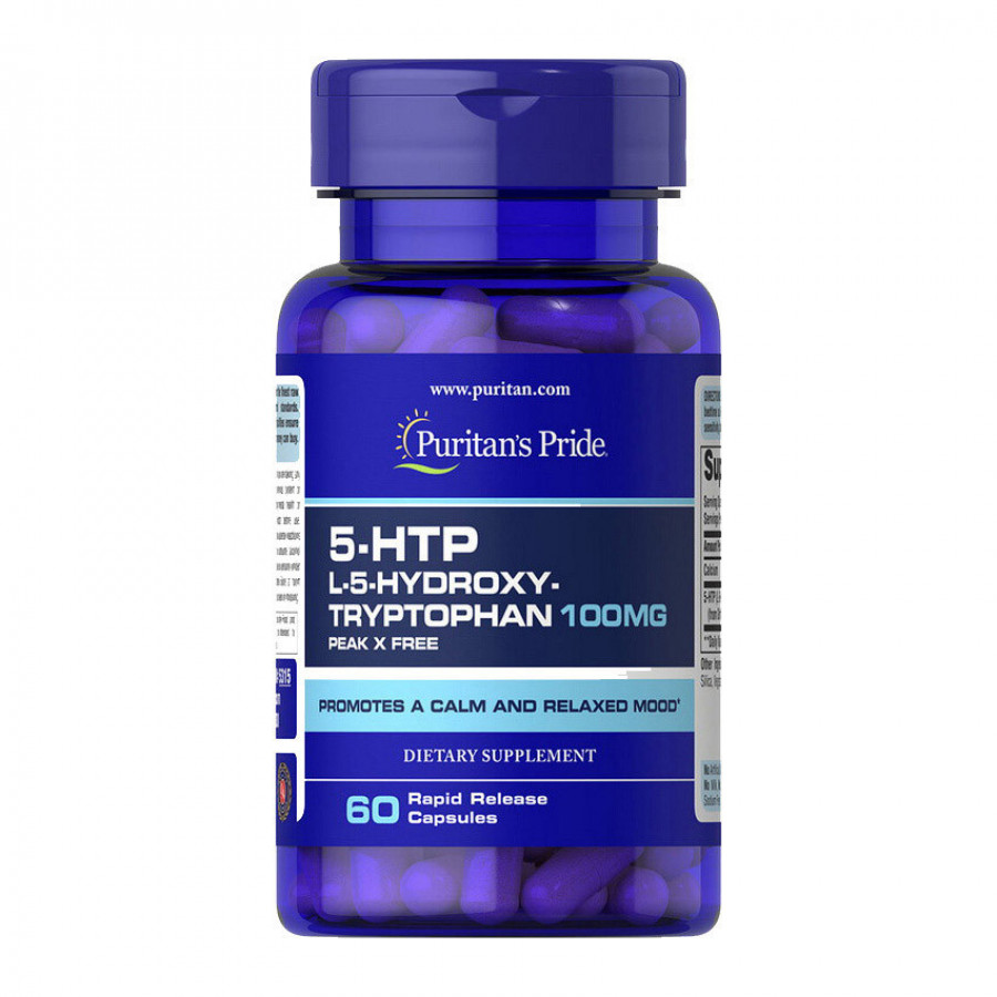 L-5 гидрокситриптофан "5-HTP" Puritan's Pride, 100 мг, 60 капсул