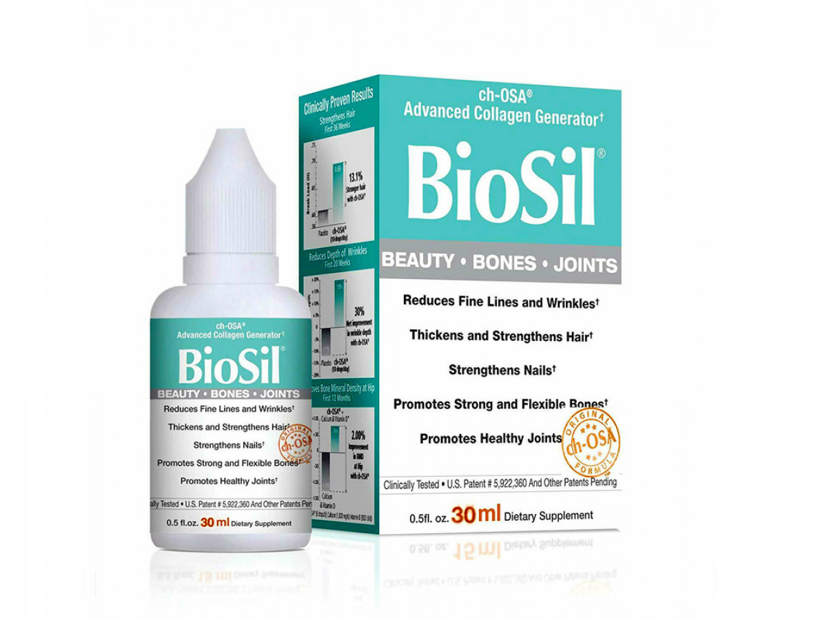BioSil ch-OSA, Natural Factors, улучшенный генератор коллагена, 30 мл