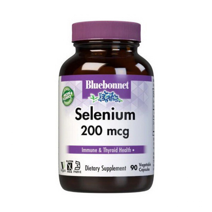 Селен "Selenium" Bluebonnet Nutrition, 200 мкг, 90 капсул