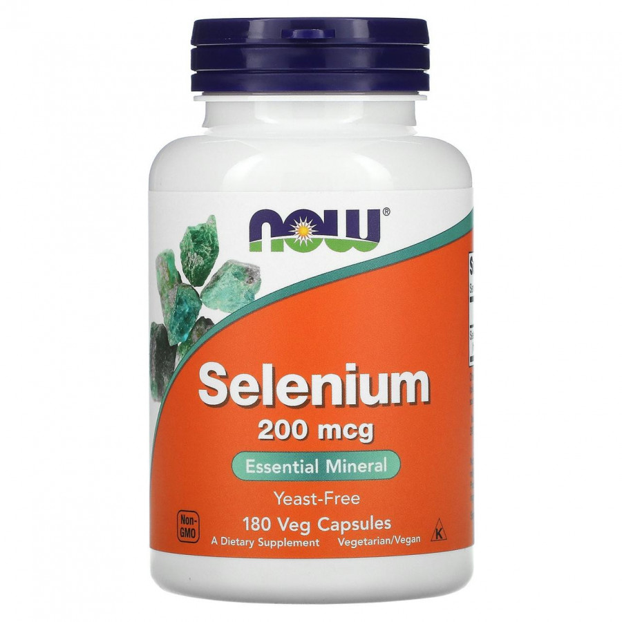 Селен "Selenium" Now Foods, 200 мкг, 180 капсул